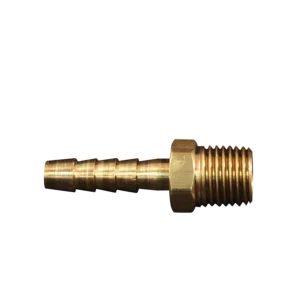Milton 600‑4 male swivel connector 1/8 × 1/4 brass hose fitting