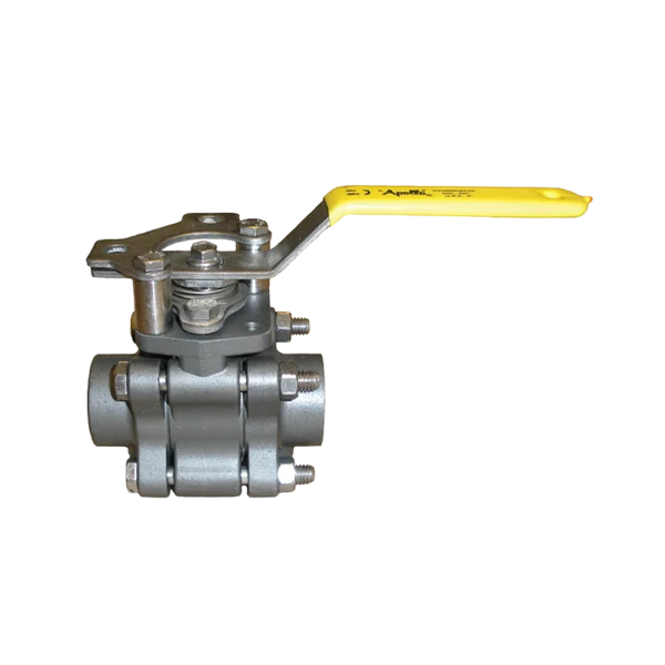 Apollo 83B‑248‑01 carbon steel ball valve 2" 600 lb three‑piece full-port with ISO mount