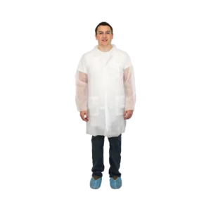 disposable lab coat XL safety zone DLWH-XL BB