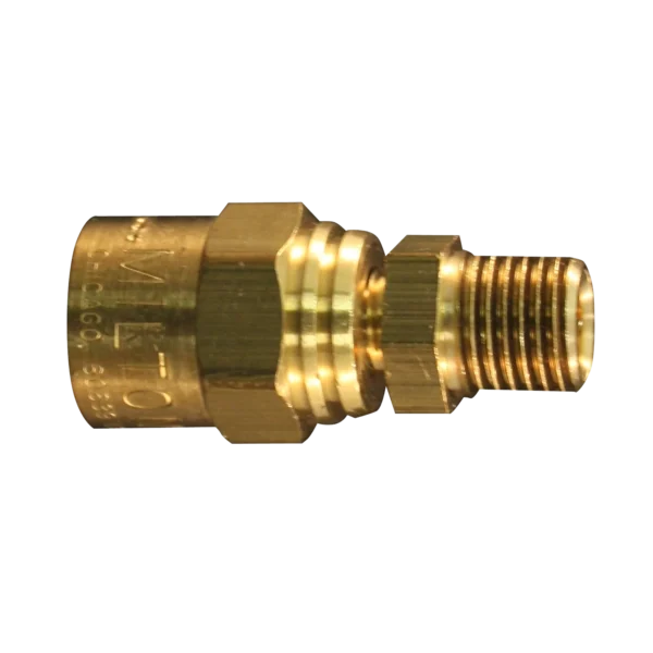 milton hose connector 617 1/4 inch NPT to 5/8 inch hose brass fitting