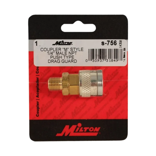 Milton male plug connector 756 – 1/4" MNPT - Image 3