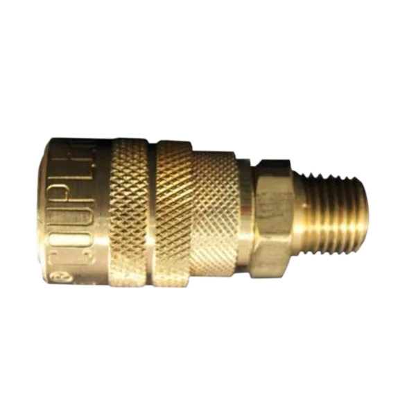 Milton 714 ¼″ MNPT M‑Style Coupler with Drag Guard