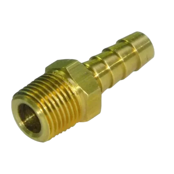 Milton 2200-7 male tubing connector 5/16 inch to 3/8 inch NPT