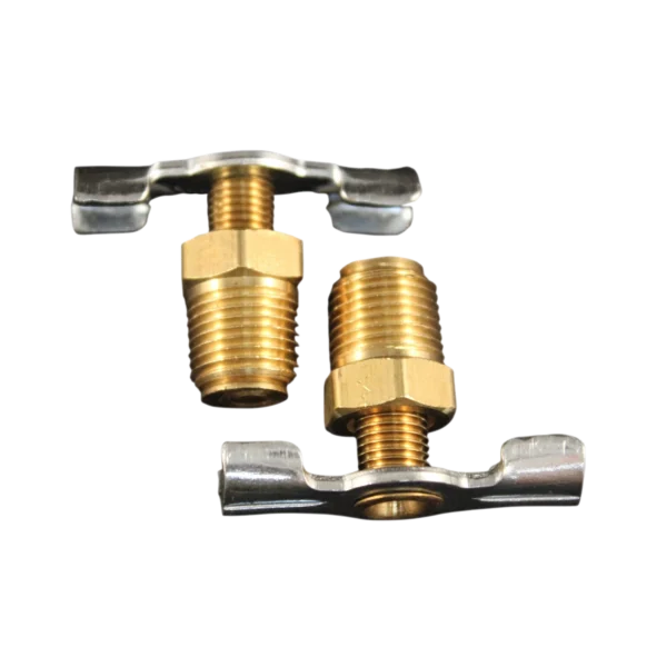 milton butterfly valve 614-2 1/8 inch NPT brass shut-off valve