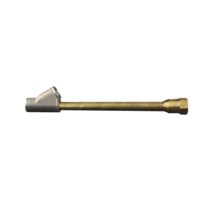 Milton 693BK straight foot dual head air chuck with 1/4" FNPT thread