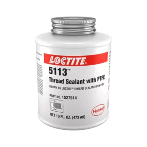 Loctite 5113 thread sealant with PTFE 16 fl oz brush can sealing threaded pipe joints