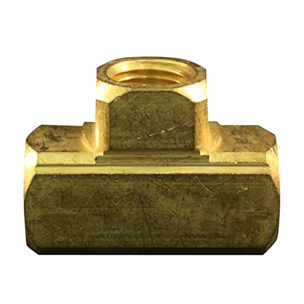 Milton T fitting 655 1/4 inch female NPT brass pneumatic tee