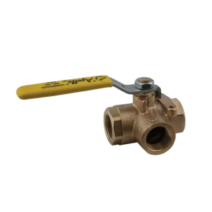 Apollo 70‑601‑01 Bronze 3‑Way Ball Valve 400 psi ¼ in