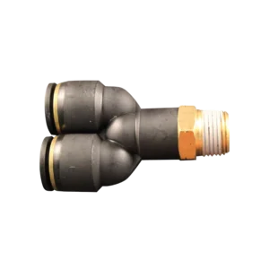 milton tubing tee connector 2206-3 3/8 inch NPT Y-fitting for air systems