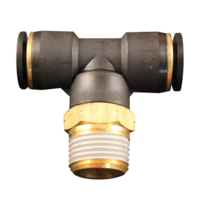 Milton 2204‑2 ¼″ MNPT × ¼″ Push‑to‑Connect Swivel Branch Tee