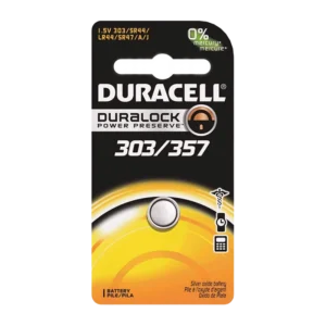 silver oxide battery 1.5v duracell d303/357b