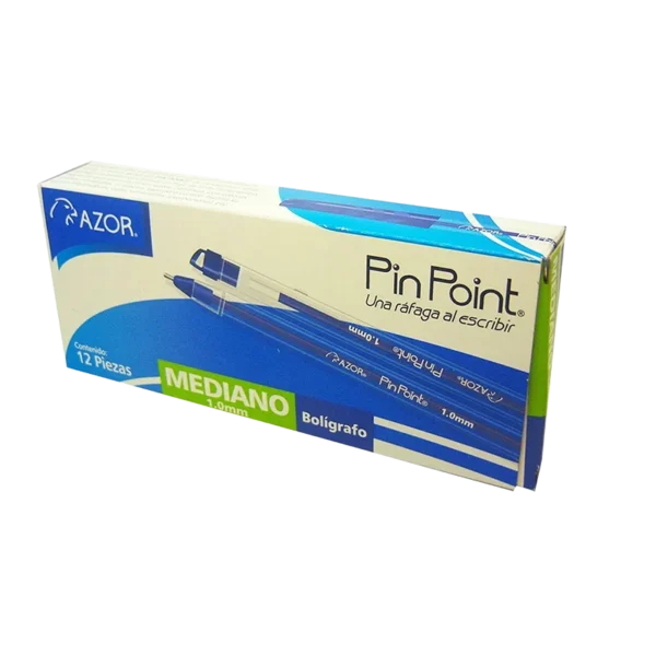 Azor pin point pen 1.0 mm blue