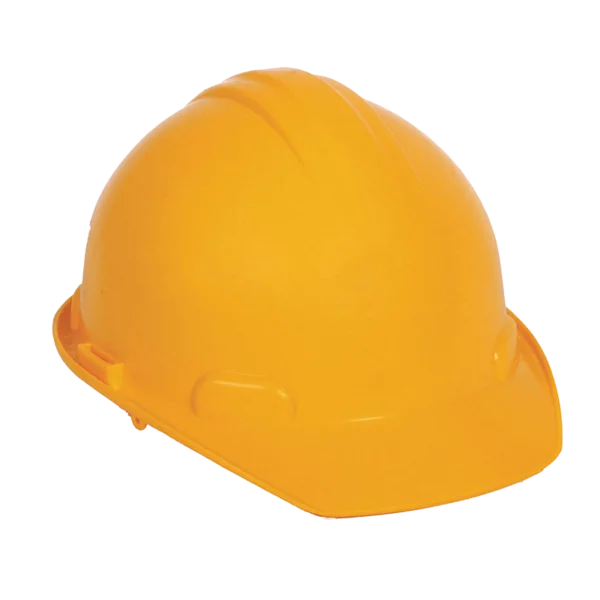 Yellow safety helmet JYRSA model 2002 for industrial use