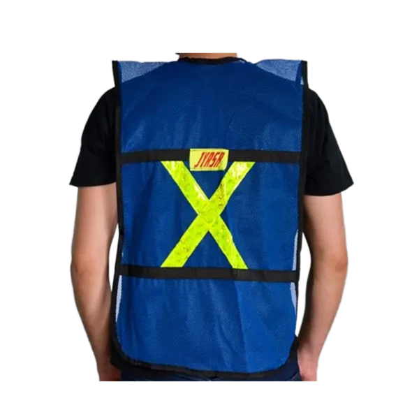 Fluorescent blue safety vest JYRSA - Image 2