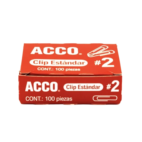 Standard #2 metal paper clip ACCO - Image 2