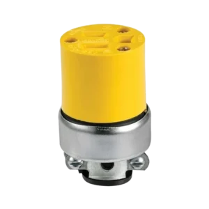 Yellow NEMA 5-15R Electrical Connector with Ground 15A 125V Supplier 2887