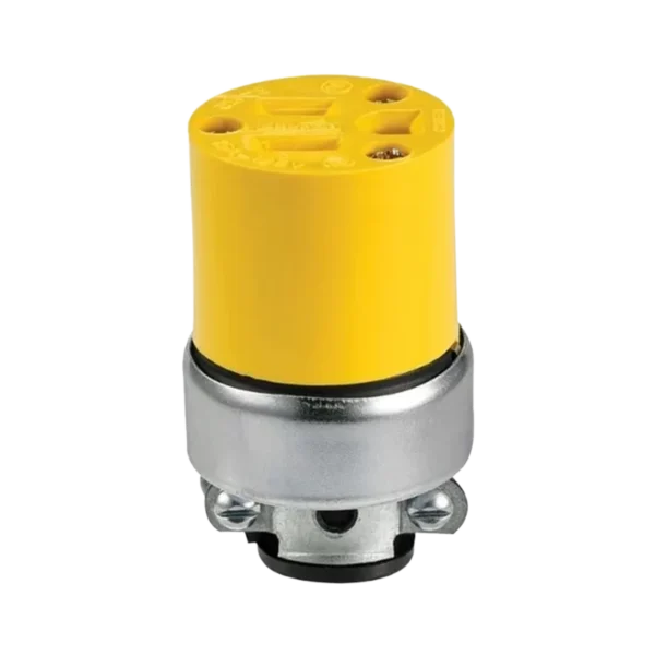 Yellow NEMA 5-15R Electrical Connector with Ground 15A 125V Supplier 2887