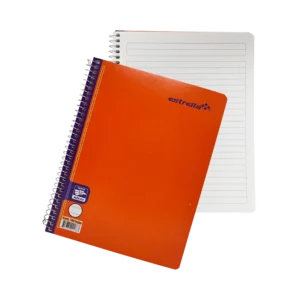 french ruled notebook spiral mega raya scribe 100h estrella