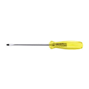 Flat Tip Screwdriver 1/4" x 6" Urrea 9616R with amber handle