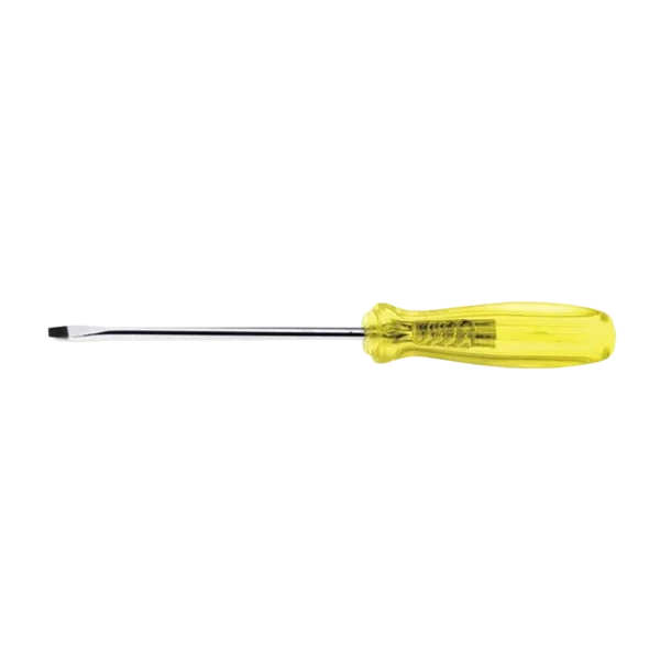 Flat Tip Screwdriver 1/4" x 6" Urrea 9616R with amber handle