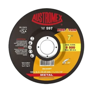 AUSTROMEX 597 Grinding Disc 180 mm for metal grinding and surface preparation