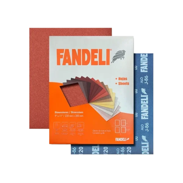 Fandeli J86 Grit 180 Industrial Sandpaper Sheet for Metal