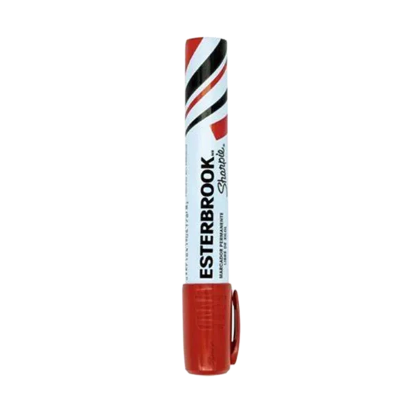 permanent red marker ESTERBROOK fine tip