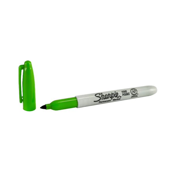 SHARPIE PERMANENT MARKER FINE GREEN TIP