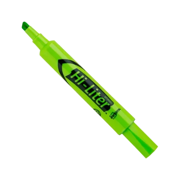 Green Chisel Tip Highlighter – by Avery