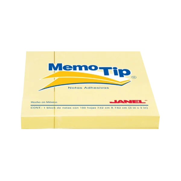 Yellow Sticky Notes 3x3 – 100 Sheet Adhesive Pad | Janel 54 Memo Block - Image 2