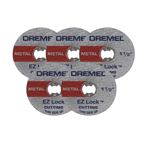 Dremel EZ456 EZ-Lock 1-1/2" cut-off wheels for metal cutting – 5 pack