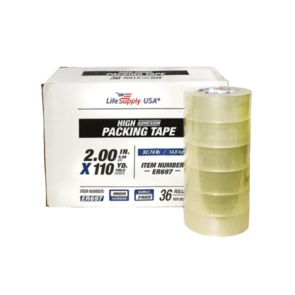 life supply usa er696 heavy duty packing tape 2 inch x 110 yard